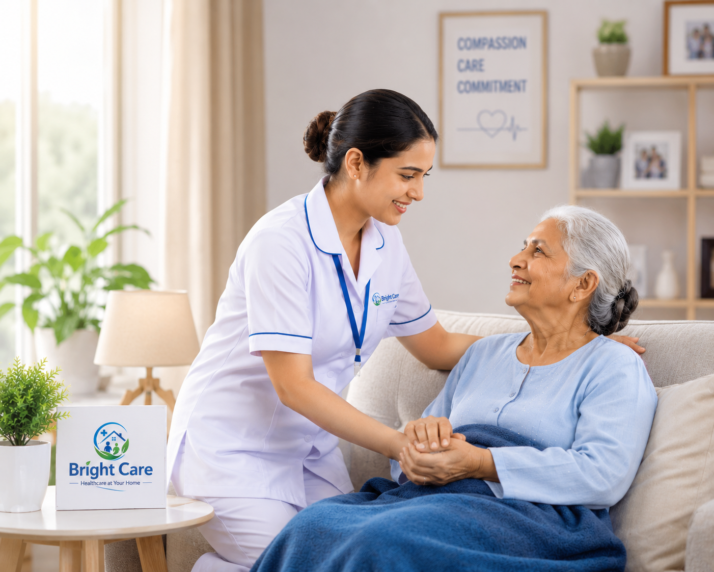 Professional home healthcare services by Bright Care